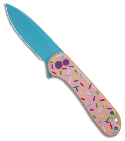 product image for CIVIVI Elementum II Dessert Warrior Pink G-10 Button Lock Knife