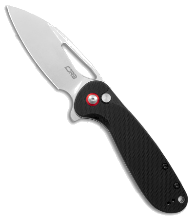 product image for CJRB LAGO J1926-BK Black G-10 Button Lock Flipper Knife