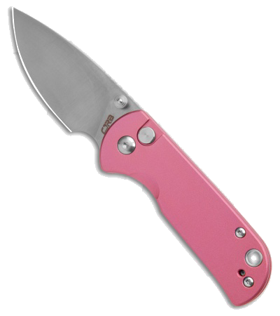 product image for CJRB Mica Pink Aluminum Handle AR-RPM9 Steel Blade Folding Knife