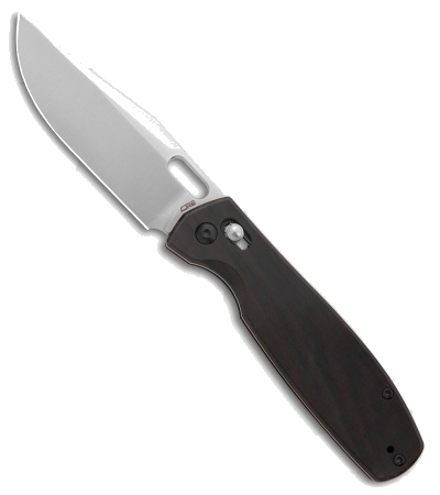 product image for CJRB Prado Ebony Wood AR-RPM9 Crossbar Lock Knife