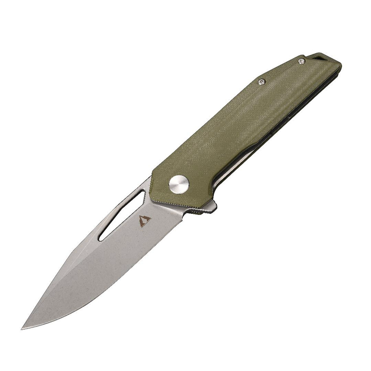 CMB Lurker Green G10 Handle D2 Plain Edge Sandblast Finish Folding Knife