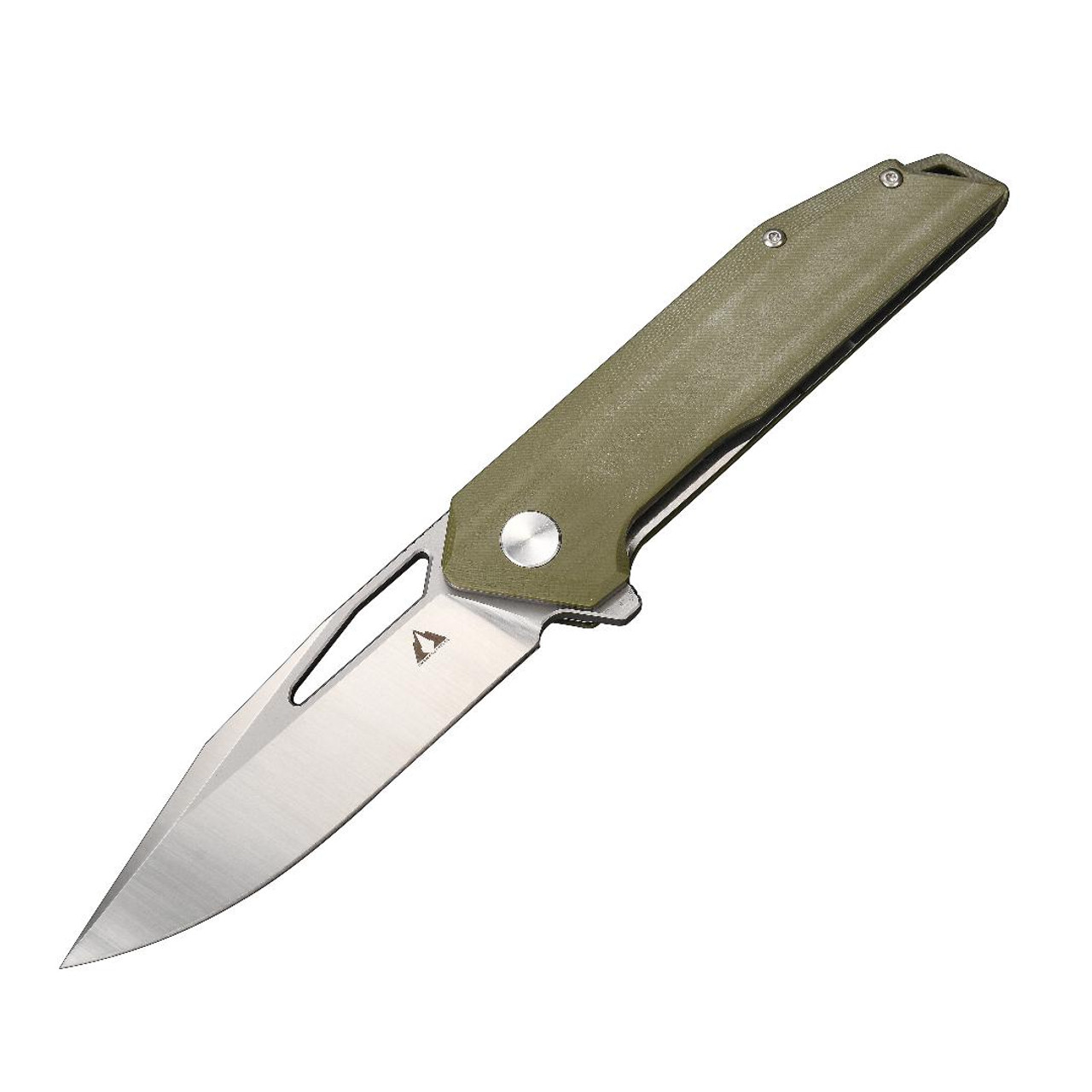 CMB Lurker Green G10 Handle D2 Plain Edge Satin Finish Folding Knife