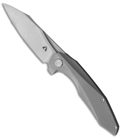 product image for CMB Made Dagon Frame Lock Gray Titanium M390 Folding Knife
