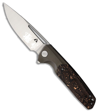 product image for CMB Made Knives Darma M390 Titanium Black Copper CF Satin