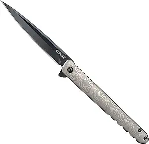 product image for Coast Origin LX 533 Damascus Stainless Steel Black Nitride Blade Folding Pocketknife