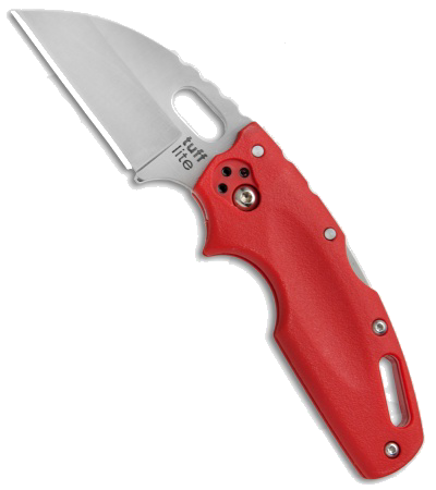 product image for Cold Steel Tuff Lite Red Griv-Ex Handle Tri-Ad Lock Knife 20LTR