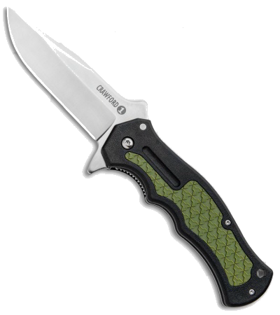 product image for Cold Steel Crawford Model 1 Black GRN Handle 4034 Stainless Steel Folder Knife