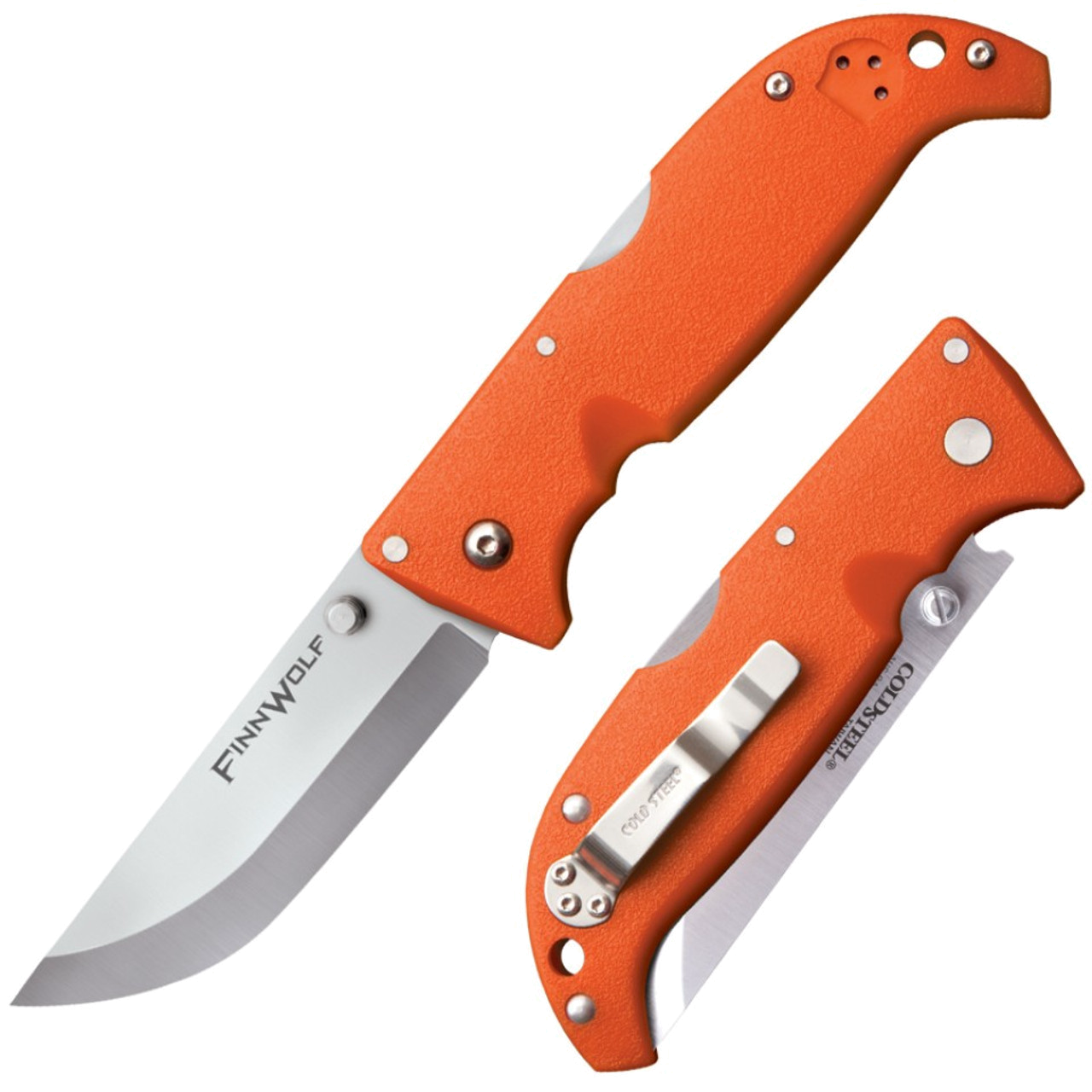 Cold Steel Finn Wolf 20NPJ Blaze Orange AUS 8A Folding Utility Knife