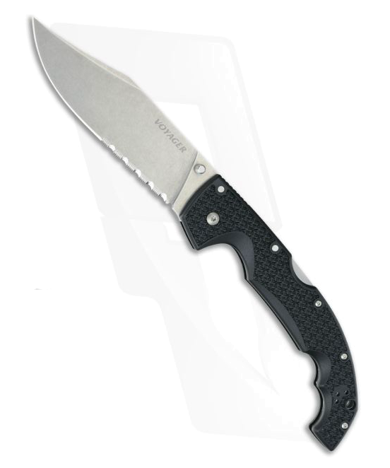 product image for Cold Steel Voyager Clip Point Serrated