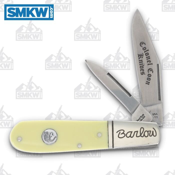 product image for Colonel Coon Yellow Synthetic Barlow Pocket Knife