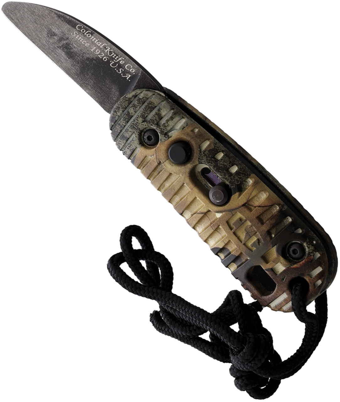 product image for Colonial Knife Company Green Mossy Oak Camo Automatic Knife Model 215