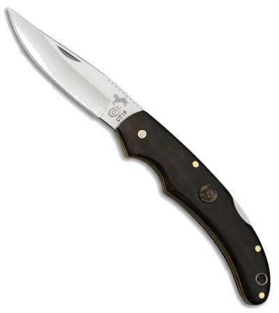 product image for Colt Ridge Runner Skinner Fixed Blade Brown Wood Handle Knife 3.25" Satin