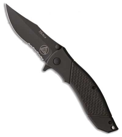 product image for Combative Edge Draco D1 Black DLC Titanium Spring Assisted Knife