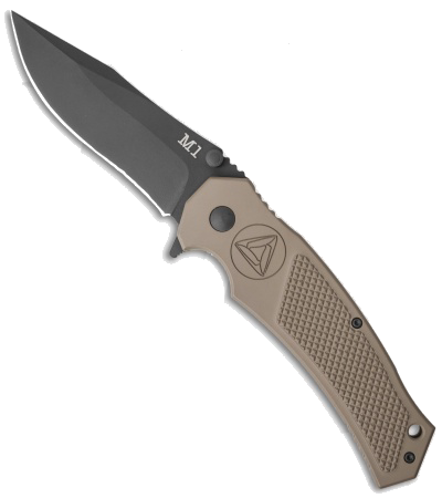 product image for Combative Edge M1 Flat Dark Earth Spring Assisted Folding Knife