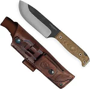 product image for Condor Tool & Knife Selknam Natural Canvas Micarta Handle 1075HC Steel Blade