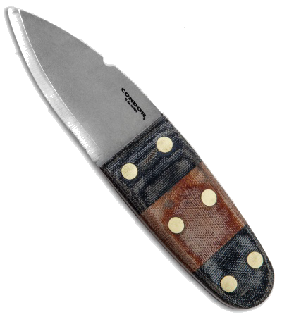 product image for Condor Primitive Bush Dagger Fixed Blade Black Brown Micarta 1075HC