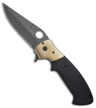 product image for Crawford Kasper Flipper Black G-10 Copper Bolster Knife