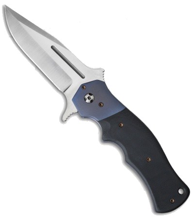 product image for Crawford Custom Mini Tank Flipper Black G-10 S30V Blade Knife
