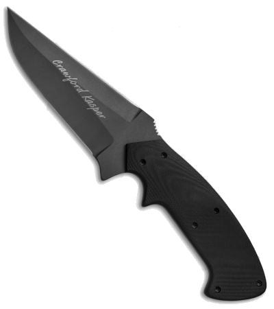 product image for Crawford Kasper Scorpion Fixed Blade Knife Black G-10 4.5" Black DLC CPM-S30V