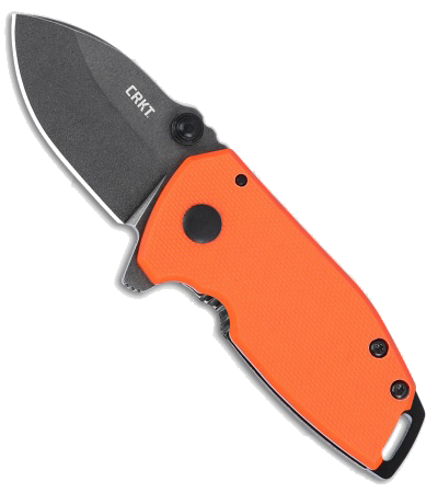 product image for CRKT Squid Black Stonewash Frame Lock Knife Orange G-10 - Model Not Specified