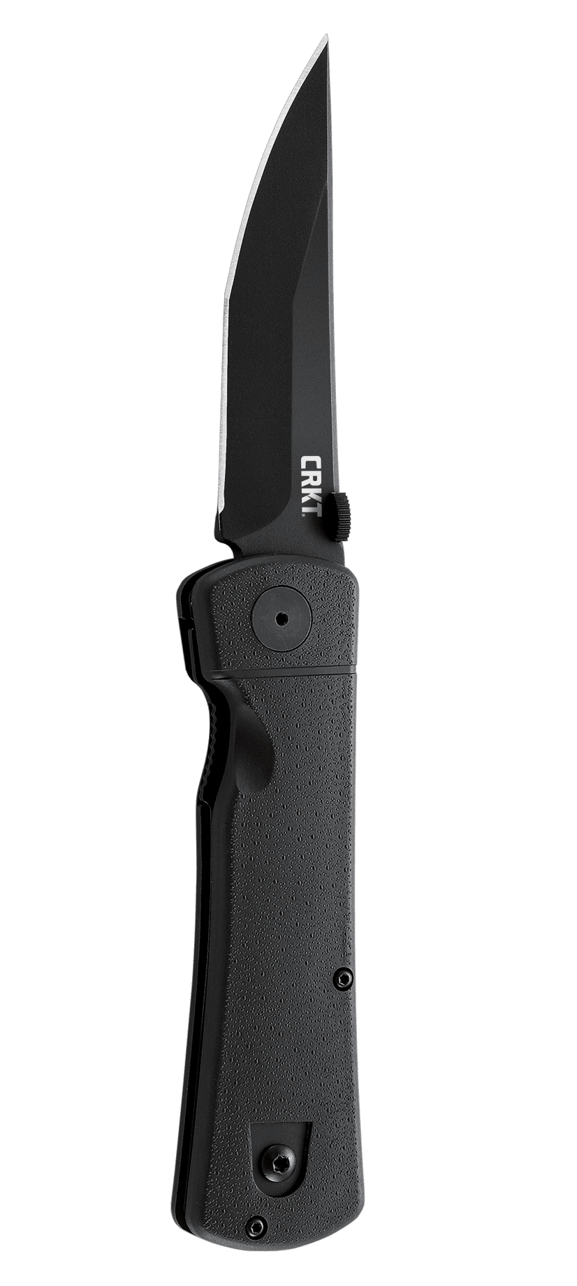 product image for CRKT Black Hissatsu Folder Tactical Knife AUS 8 Stainless Steel Blade 2903