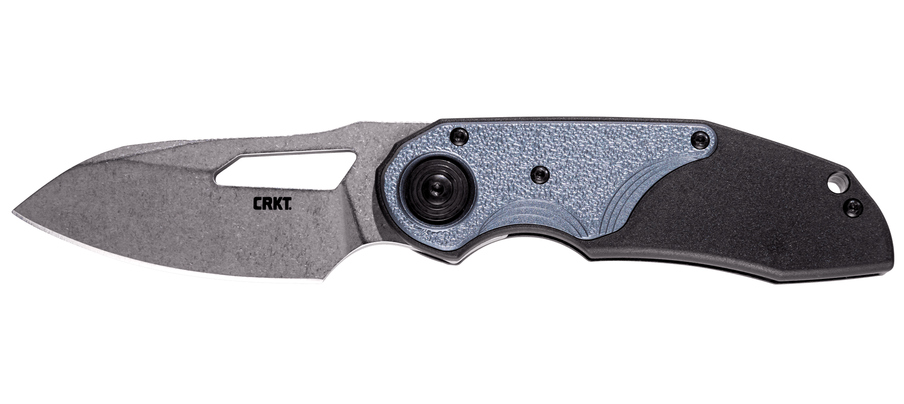 product image for CRKT Attaboy Black and Blue Assisted Opening Knife with 2.75" Blade