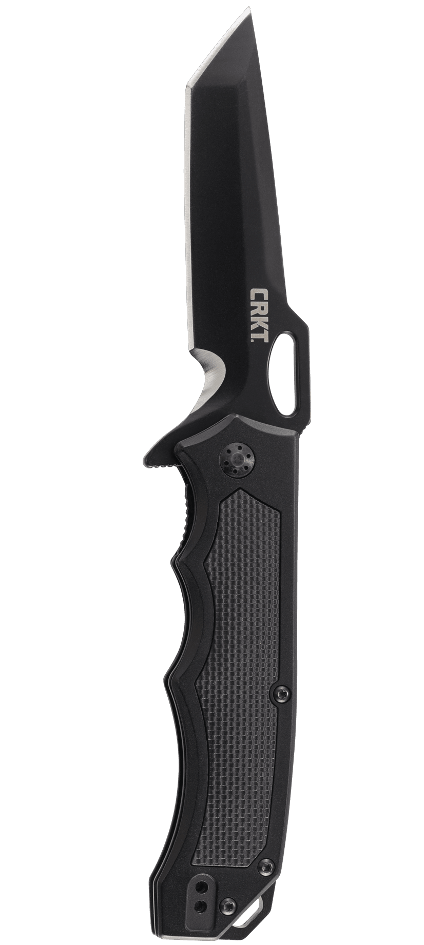 product image for CRKT Septimo Black Oxide Finish Flipper Knife 7050