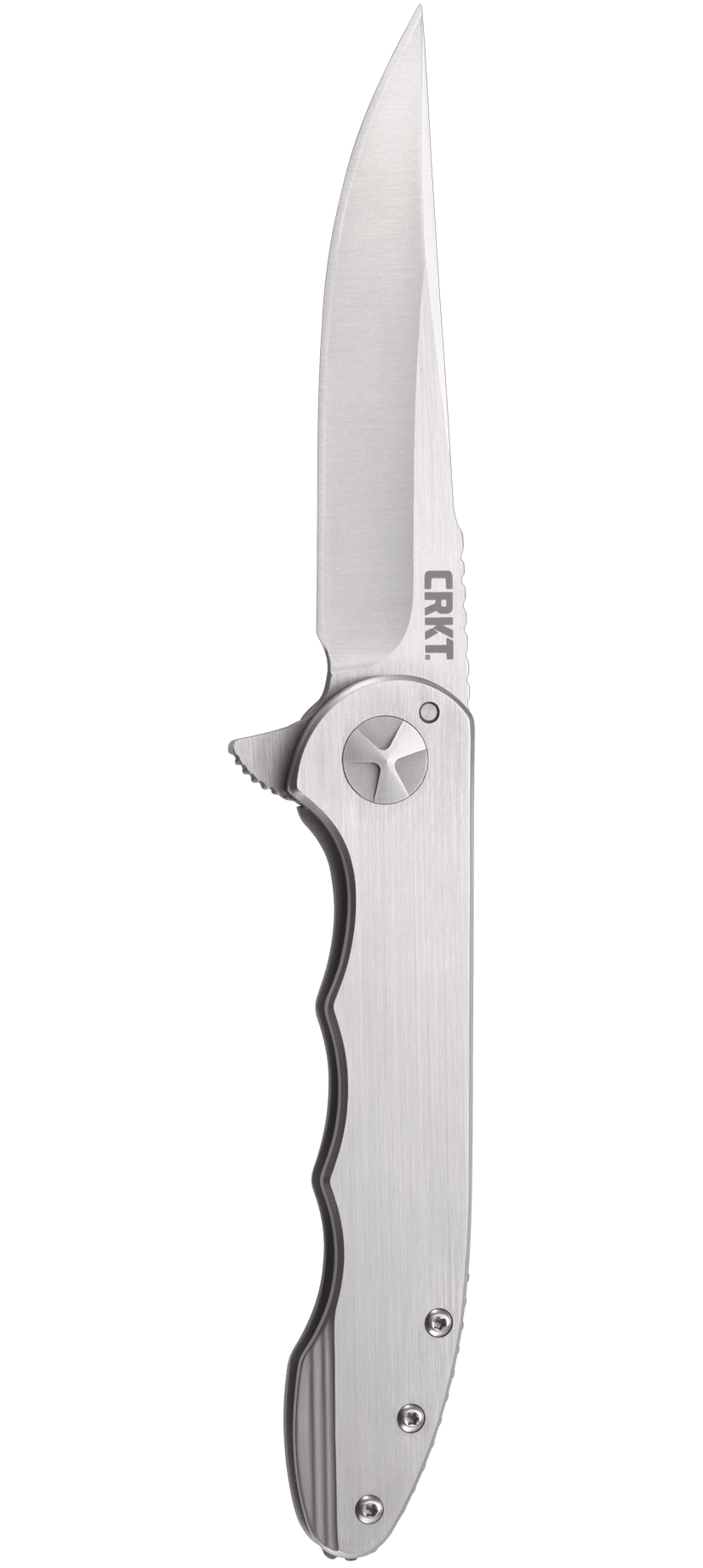 product image for CRKT Up & At 'Em Folding Knife Stainless Steel Satin 7076