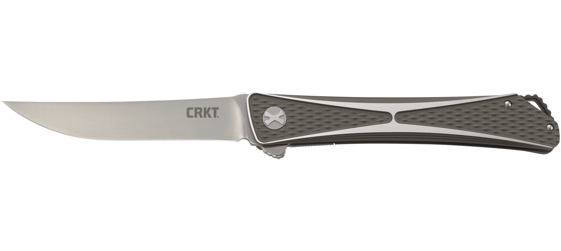 product image for CRKT Silver Jumbones Liner Lock Knife Aluminum 4.845" Satin 7532
