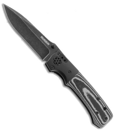 product image for CRKT-Ruger All-Cylinders Black G-10 Liner Lock Knife SW R2001K