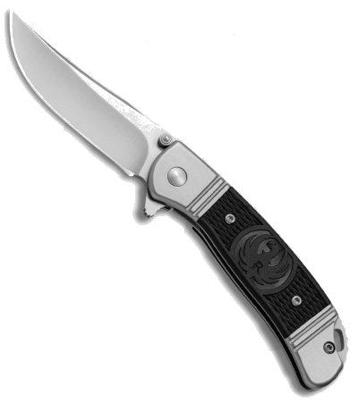 product image for CRKT Ruger Hollow-Point Compact Stainless Steel Frame Lock Knife Satin 8Cr13MoV R2303