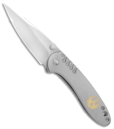 product image for CRKT-Ruger Over-Bore Frame Lock Knife Silver Stonewash R2801