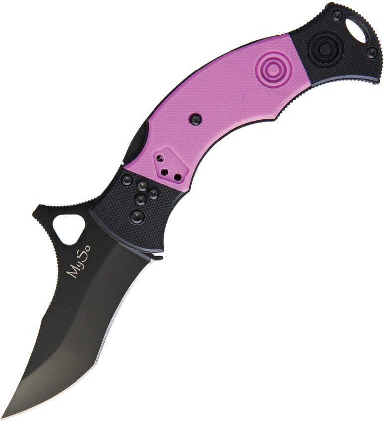 product image for CSSD-SC-Bram-Frank-Design Black and Pink G10 Handle 8Cr13MoV Blade My So Comp Lock 2.88