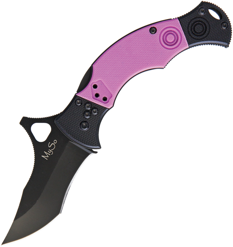 product image for CSSD-SC-Bram-Frank-Design Black and Pink My So Mini Comp Lock 2.63" Blade