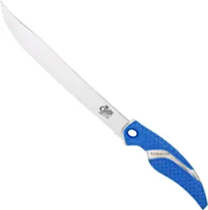 product image for Cuda Blue 9 Inch Titanium Bonded Serrated Knife