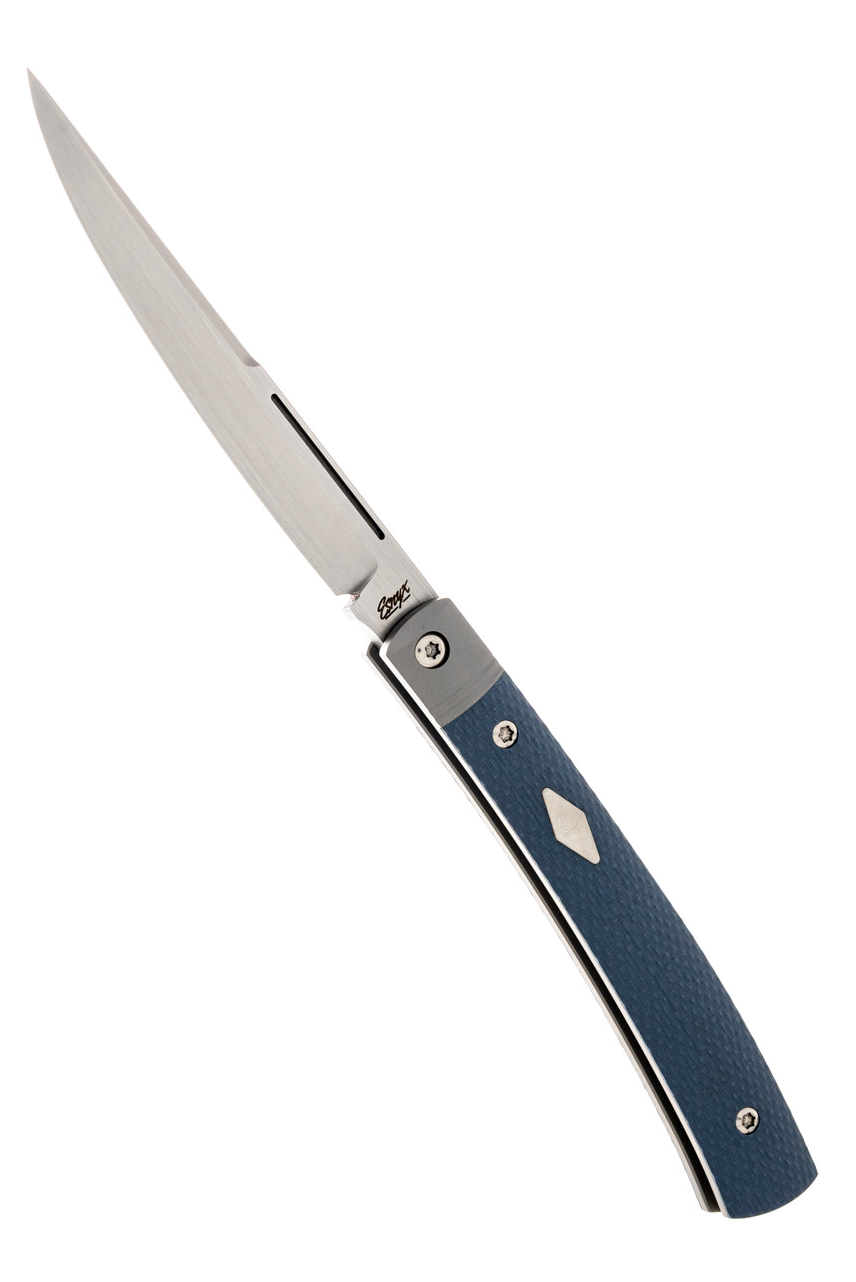 product image for Cuda Barracuda Slipjoint Steel Blue G10 Satin Blade