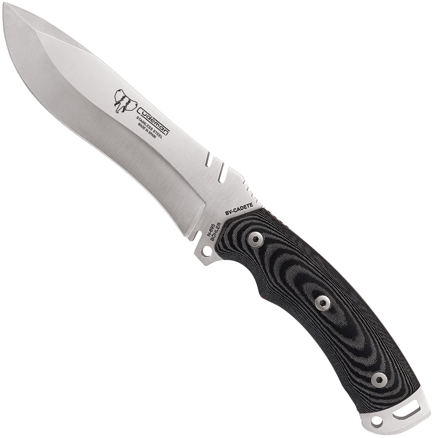 product image for Cudeman Black Micarta N695 Fixed Blade Knife