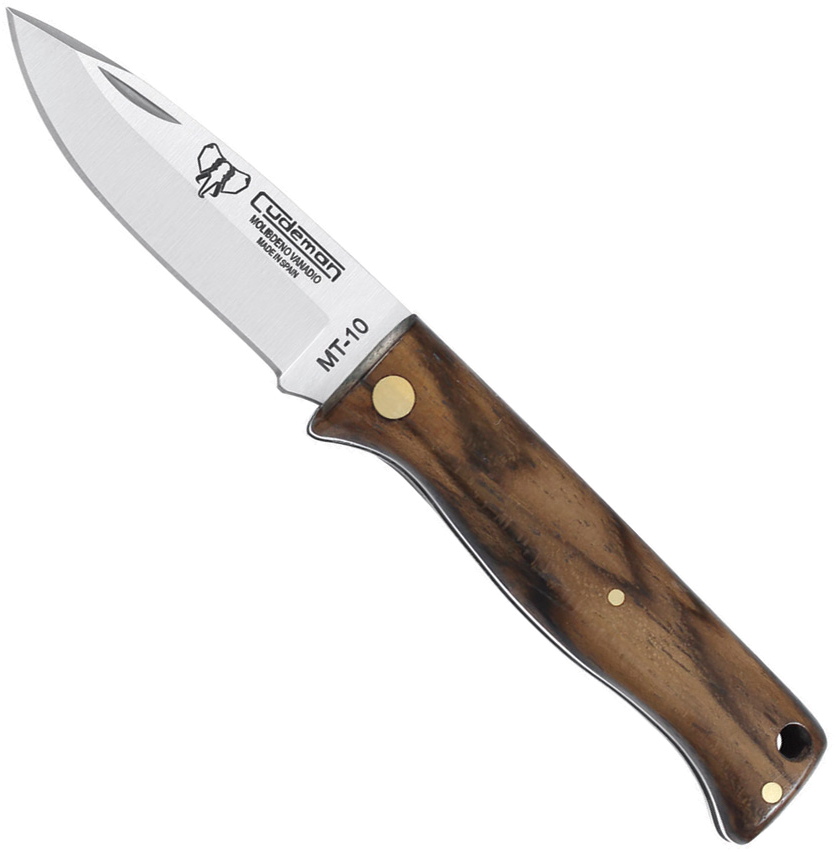 product image for Cudeman MT-10 Walnut 2" Drop Point Pocket Knife