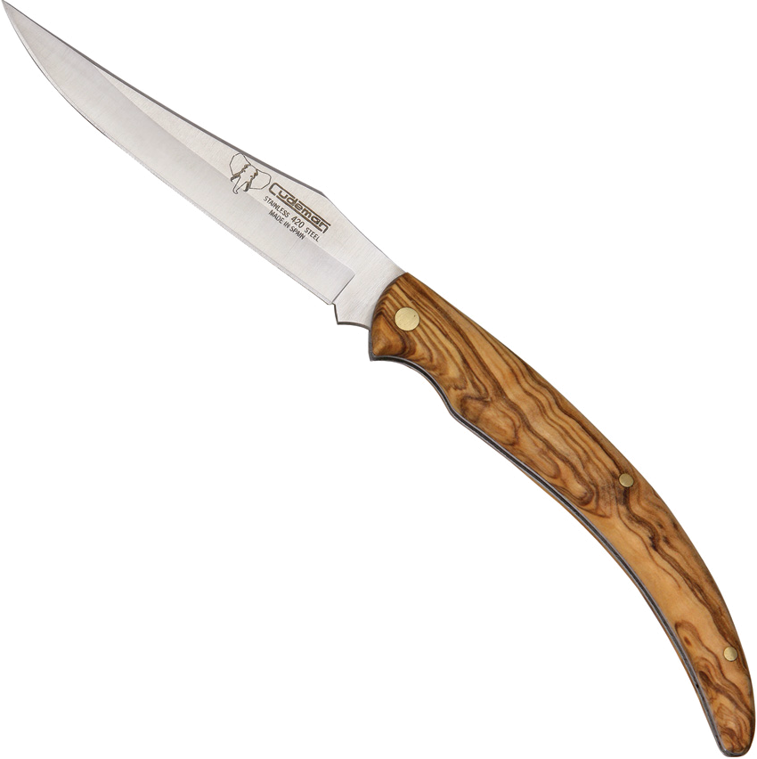 product image for Cudeman Olive Wood Classic Folder 420 Model 3.5" Blade