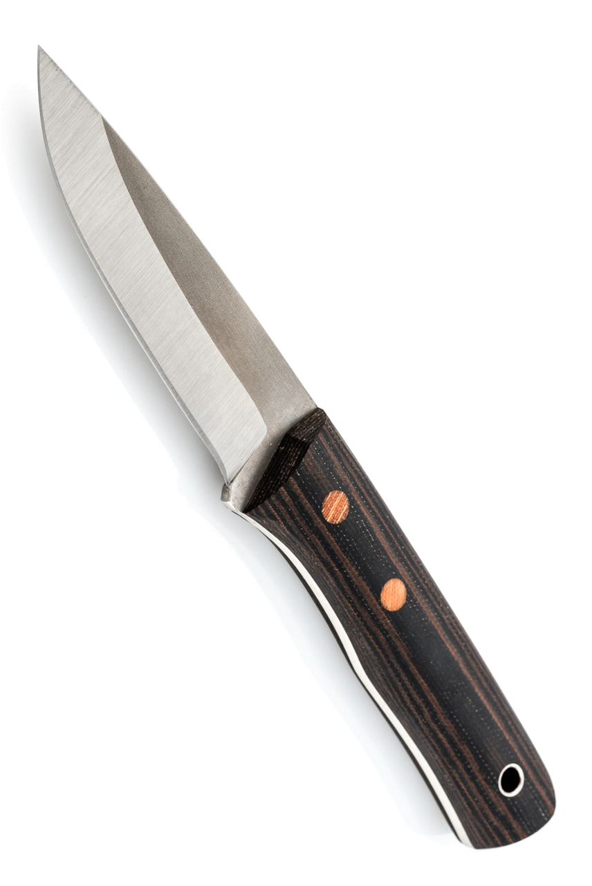 product image for Cumming Bladeworks Trailmaster Brown Black Canvas Micarta