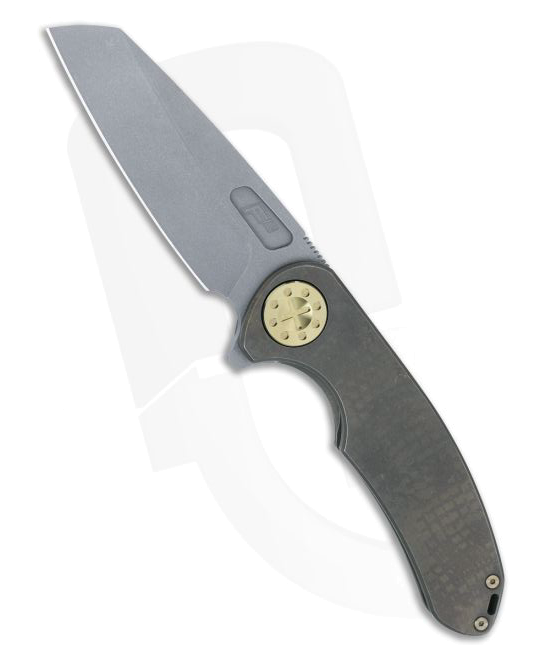 product image for Curtiss Knives F 3 Large Bronze Titanium Magna Cut Wharncliffe Flipper CK 29