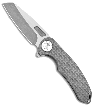 product image for Curtiss F3 Large Slim Frame Lock Knife Gray Titanium Magna Cut