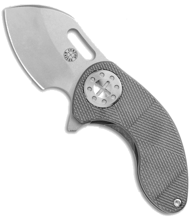 product image for Curtiss Knives Nano Flipper Titanium Handle Stonewash Blade