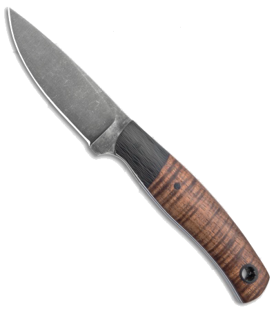 product image for Cypress Creek Knives Fife Fixed Blade Black Tasmanian Hardwood 52100 Steel Knife