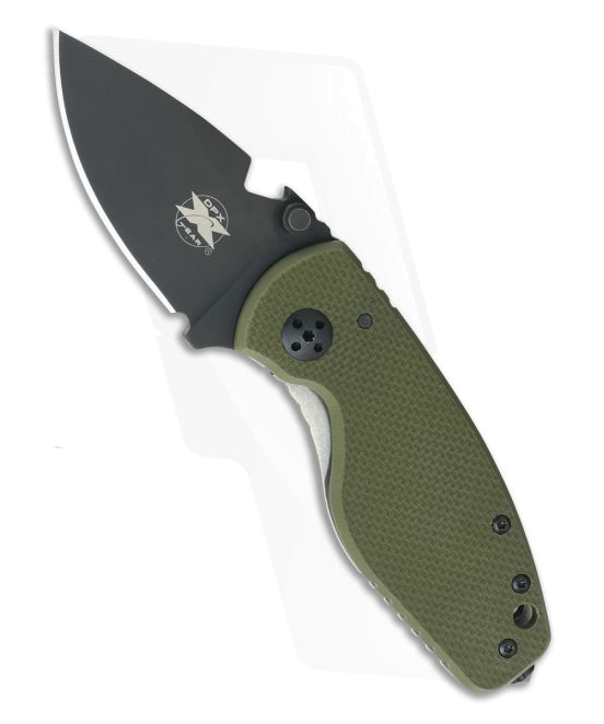 D-px-gear HEAT OD Green G-10 Ti Frame Lock Black D-2 product image