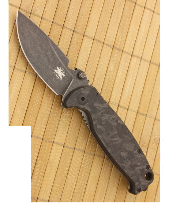 product image for D-PX Gear HEST F 2.0 Shred Carbon Fiber Folding Knife HSF 012