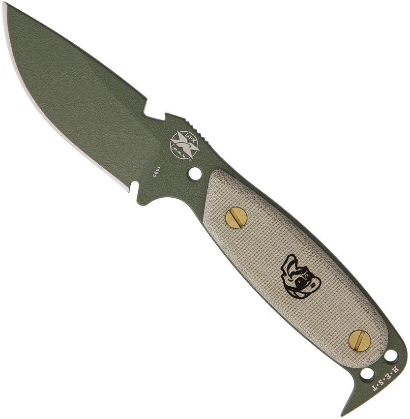 D-px-gear OD Green HEST Original Fixed Blade Knife Model 3 13