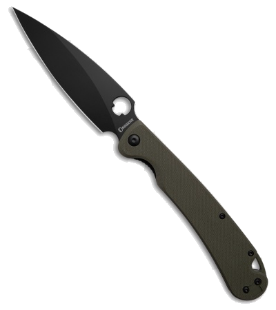 Daggerr Zhalo XL Liner Lock Olive G10 4.5" Black