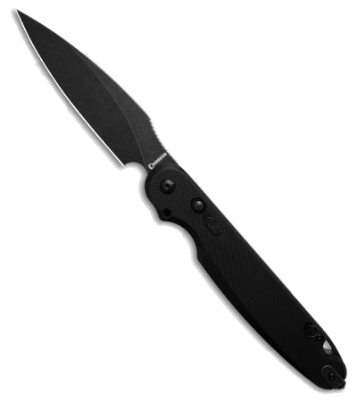 Daggerr Parrot Button Liner Lock Knife Black G-10 product image