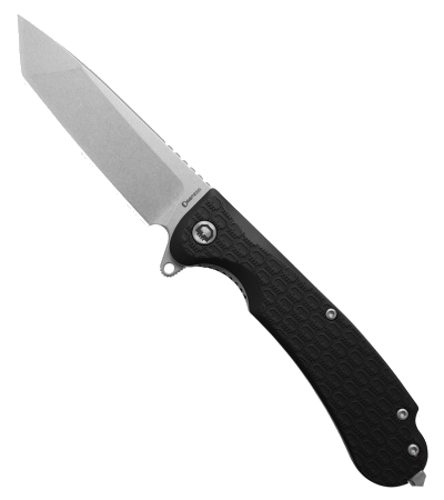 Daggerr Knives Yakuza Liner Lock Knife Black FRN 3 5 Stonewash